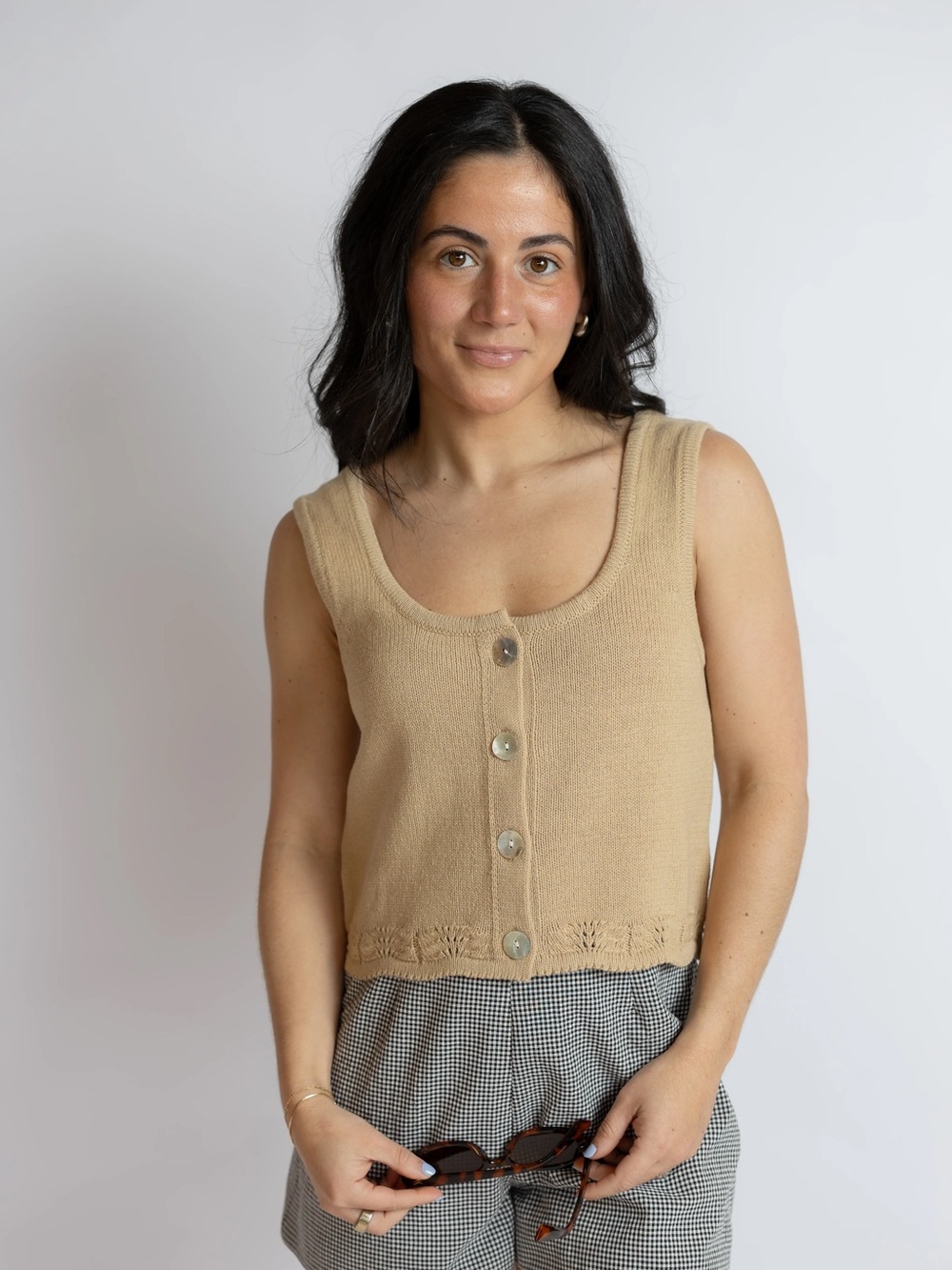 Delmore Scalloped Tank